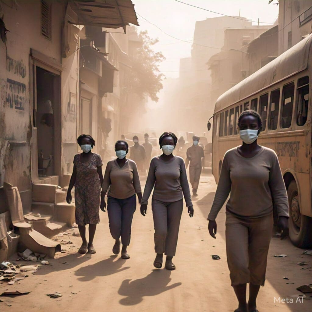 Comprehensive Tips to Surviving Harmattan 1 A street view of a typical African city during Harmattan