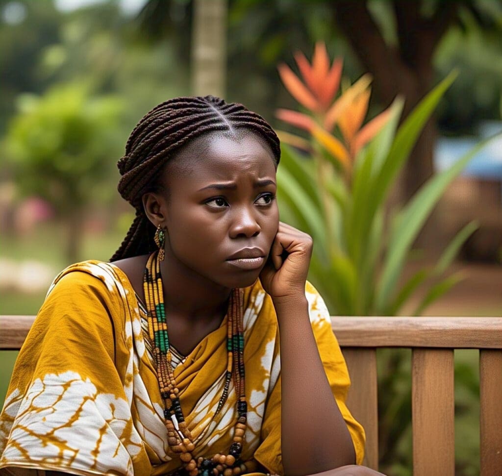 Understanding Early Menopause: Causes, Symptoms, Risks, and Treatment a sad lady- early menopause