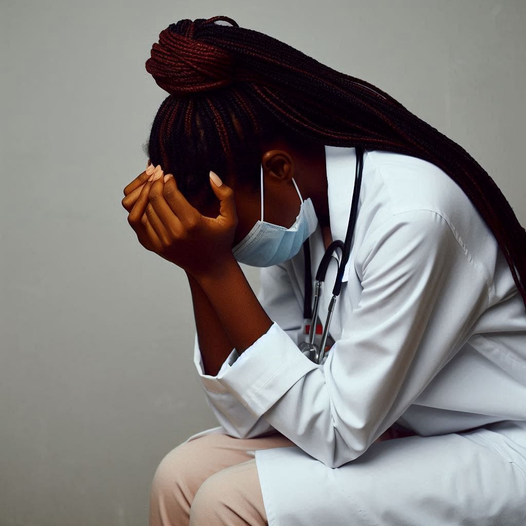 The Heavy Load: How Mental Health Affects Our Healthcare Heroes (and How They Can Find Relief) a stressed doctor- mental health