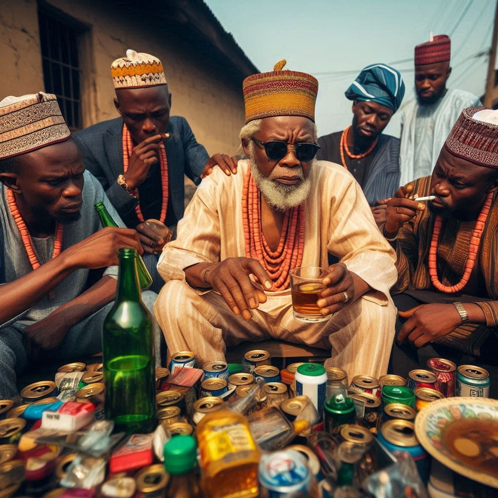 Debauchery: When Things Get Wild and Go Too a group of men drinking and smoking- debauchery