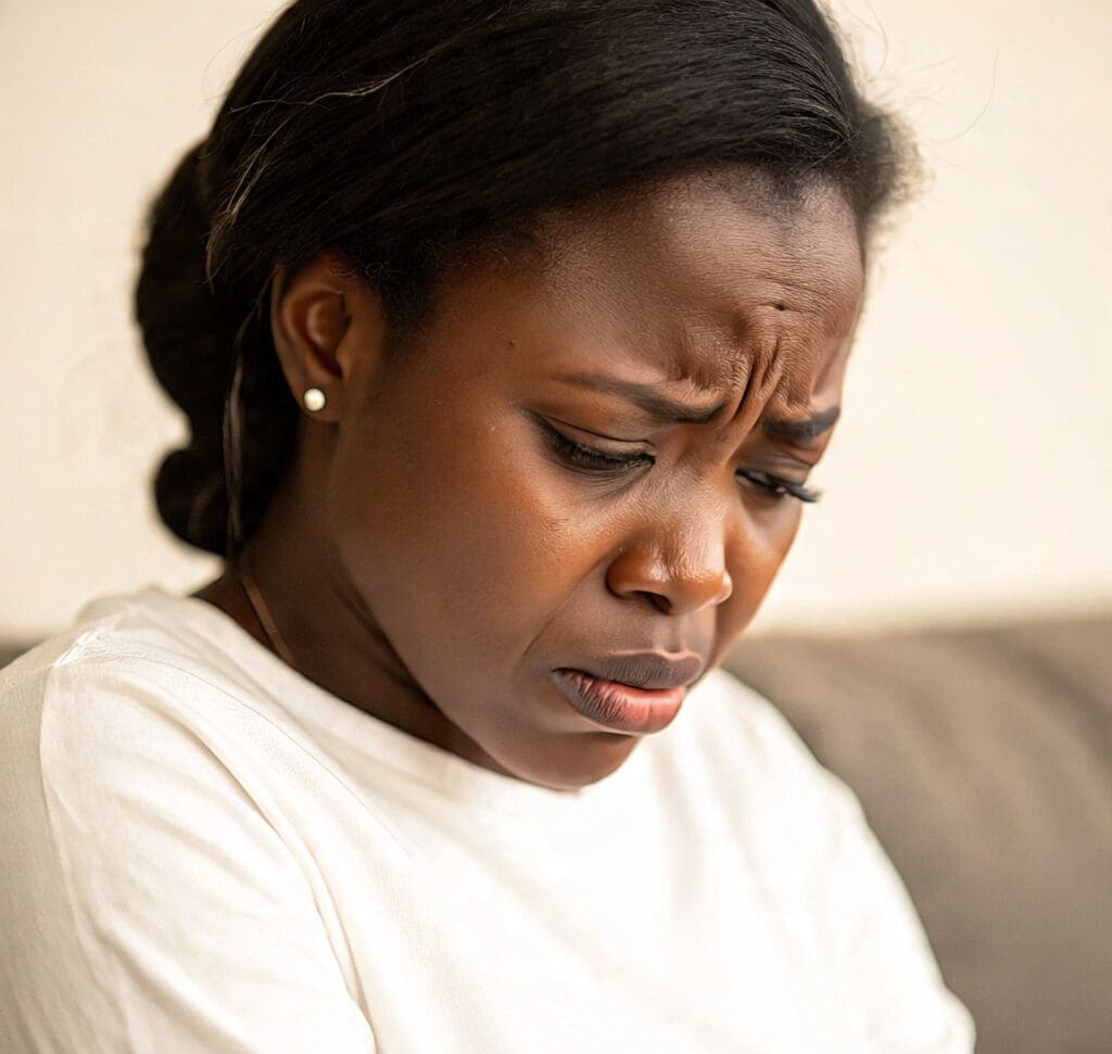 Emotional Pain Explained: How Therapy Can Help You Find Healing and Peace a very sad lady-emotional pain